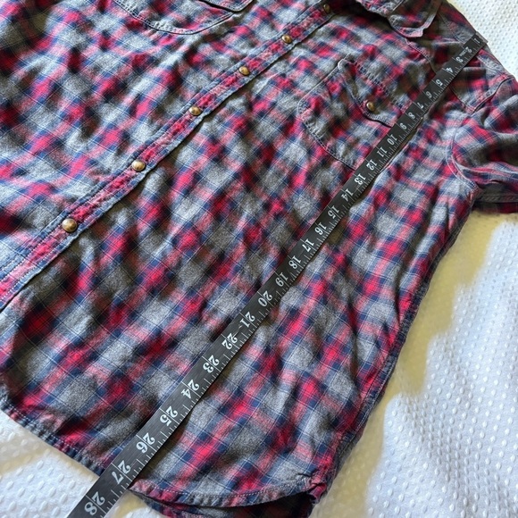 Lucky Brand Flannel Western Snap Shirt - Picture 7 of 9